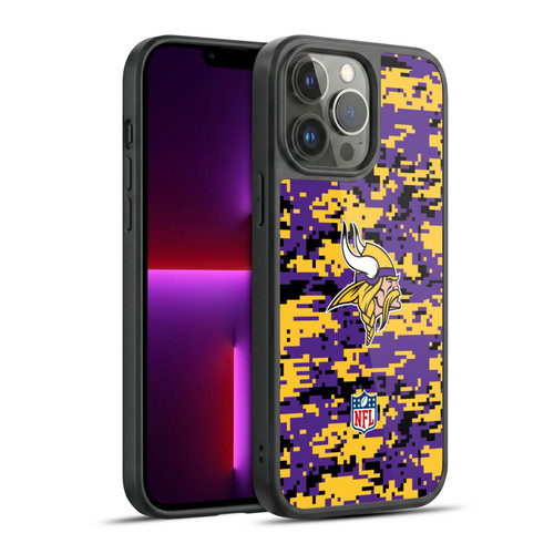NFL Minnesota Vikings Graphics Digital Camouflage Gel Armour Case For Apple iPhone 13 Pro Max