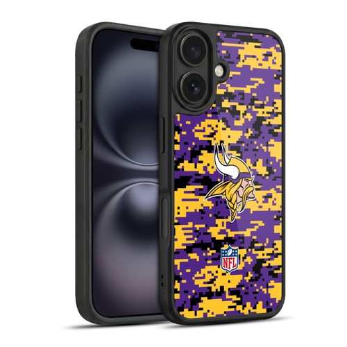 NFL Minnesota Vikings Graphics Digital Camouflage Gel Armour Case For Apple iPhone 16