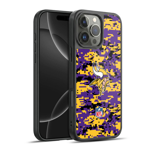 NFL Minnesota Vikings Graphics Digital Camouflage Gel Armour Case For Apple iPhone 16 Pro Max