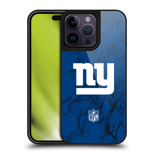 NFL New York Giants Graphics Coloured Marble Gel Armour Case For Apple iPhone 14 Pro Max