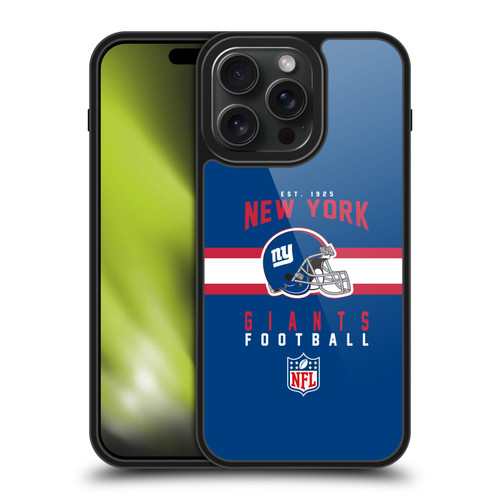 NFL New York Giants Graphics Helmet Typography Gel Armour Case For Apple iPhone 15 Pro Max