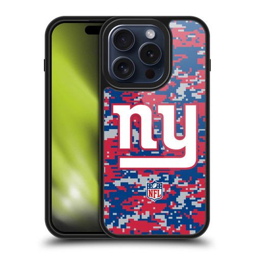 NFL New York Giants Graphics Digital Camouflage Gel Armour Case For Apple iPhone 15 Pro NFL New York Giants Graphics Digital Camouflage Gel Armour Case For Apple iPhone 15 Pro