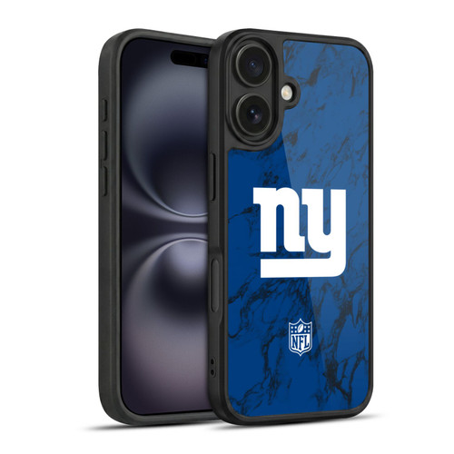 NFL New York Giants Graphics Coloured Marble Gel Armour Case For Apple iPhone 16