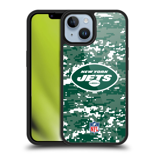 NFL New York Jets Graphics Digital Camouflage Gel Armour Case For Apple iPhone 14