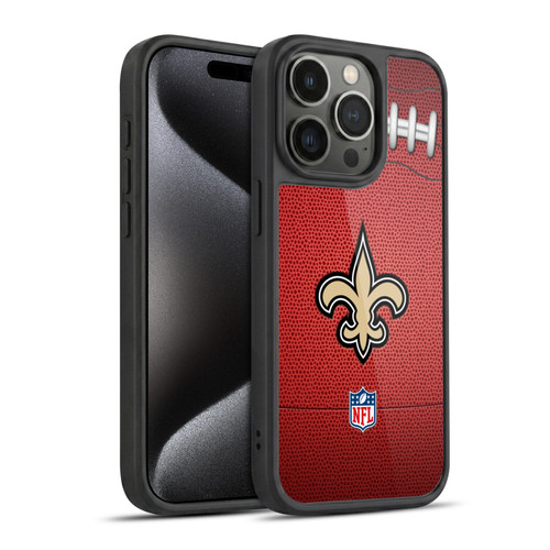 NFL New Orleans Saints Graphics Football Gel Armour Case For Apple iPhone 15 Pro