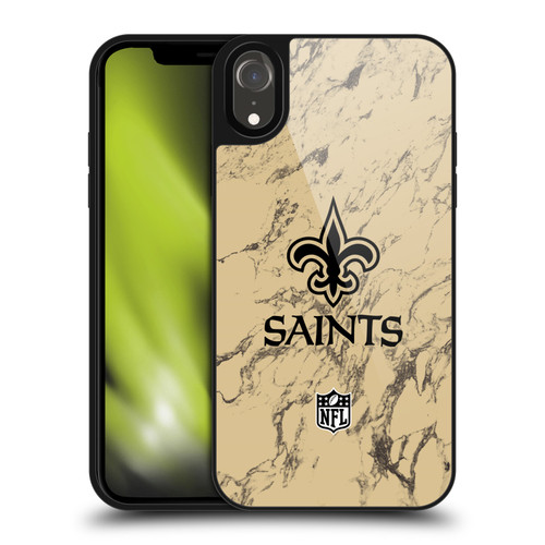 NFL New Orleans Saints Graphics Coloured Marble Gel Armour Case For Apple iPhone XR NFL New Orleans Saints Graphics Coloured Marble Gel Armour Case For Apple iPhone XR