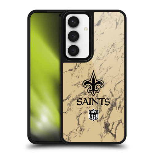 NFL New Orleans Saints Graphics Coloured Marble Gel Armour Case For Samsung Galaxy S24 5G