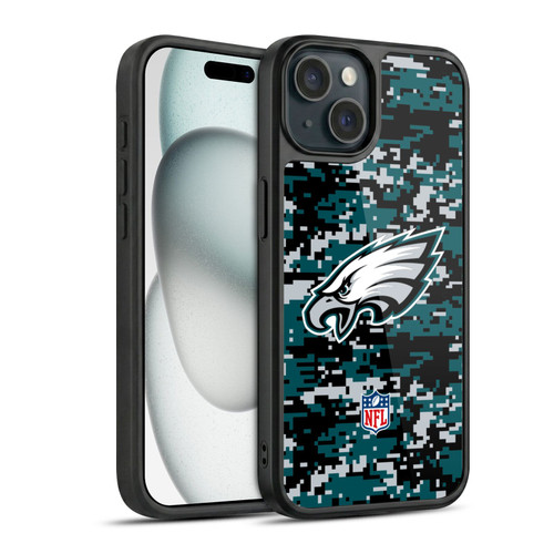 NFL Philadelphia Eagles Graphics Digital Camouflage Gel Armour Case For Apple iPhone 15