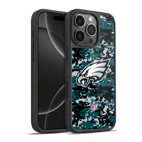 NFL Philadelphia Eagles Graphics Digital Camouflage Gel Armour Case For Apple iPhone 16 Pro