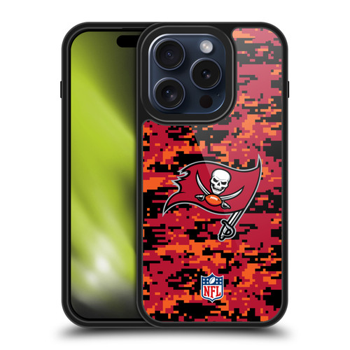 NFL Tampa Bay Buccaneers Graphics Digital Camouflage Gel Armour Case For Apple iPhone 15 Pro