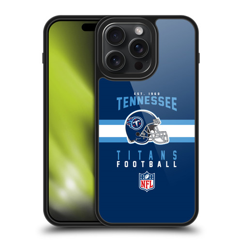 NFL Tennessee Titans Graphics Helmet Typography Gel Armour Case For Apple iPhone 15 Pro Max