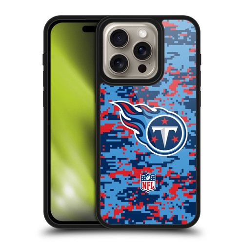 NFL Tennessee Titans Graphics Digital Camouflage Gel Armour Case For Apple iPhone 16 Pro