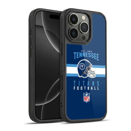NFL Tennessee Titans Graphics Helmet Typography Gel Armour Case For Apple iPhone 16 Pro