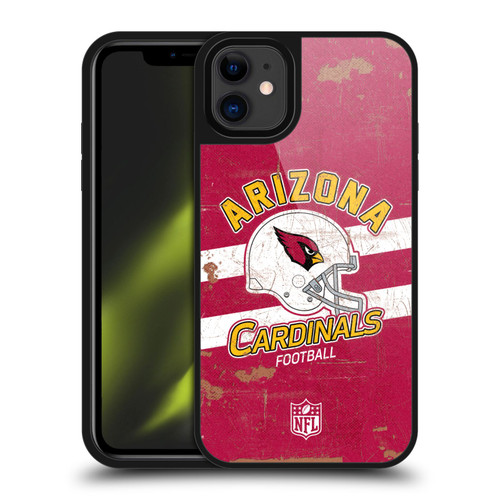 NFL Arizona Cardinals Logo Art Helmet Distressed Gel Armour Case For Apple iPhone 11