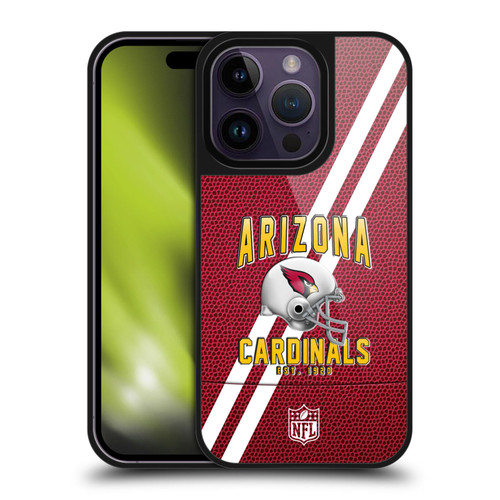 NFL Arizona Cardinals Logo Art Football Stripes Gel Armour Case For Apple iPhone 14 Pro