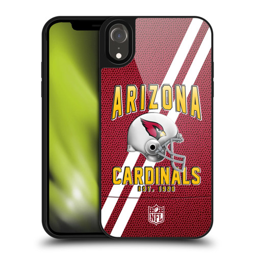 NFL Arizona Cardinals Logo Art Football Stripes Gel Armour Case For Apple iPhone XR