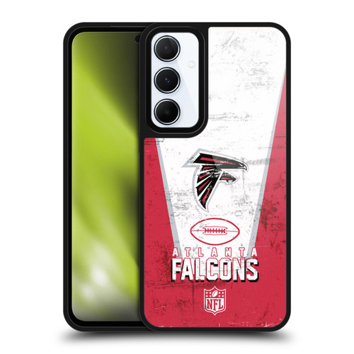 NFL Atlanta Falcons Logo Art Banner Gel Armour Case For Samsung Galaxy A55 5G