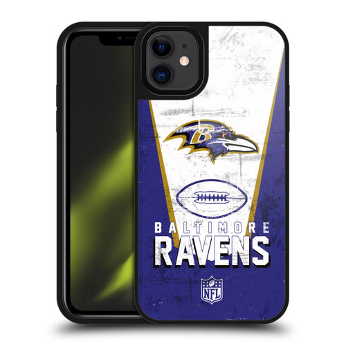 NFL Baltimore Ravens Logo Art Banner Gel Armour Case For Apple iPhone 11