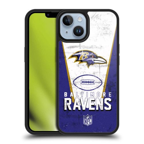 NFL Baltimore Ravens Logo Art Banner Gel Armour Case For Apple iPhone 14