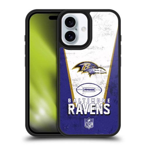 NFL Baltimore Ravens Logo Art Banner Gel Armour Case For Apple iPhone 16