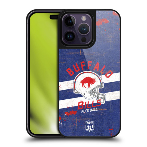 NFL Buffalo Bills Logo Art Helmet Distressed Gel Armour Case For Apple iPhone 14 Pro Max