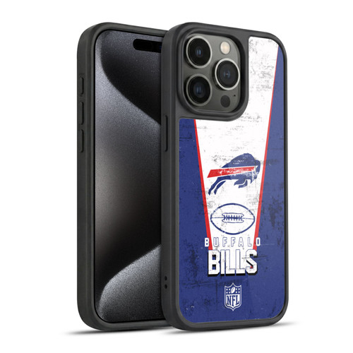 NFL Buffalo Bills Logo Art Banner Gel Armour Case For Apple iPhone 15 Pro