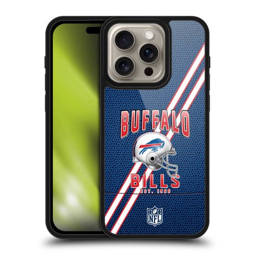 NFL Buffalo Bills Logo Art Football Stripes Gel Armour Case For Apple iPhone 16 Pro