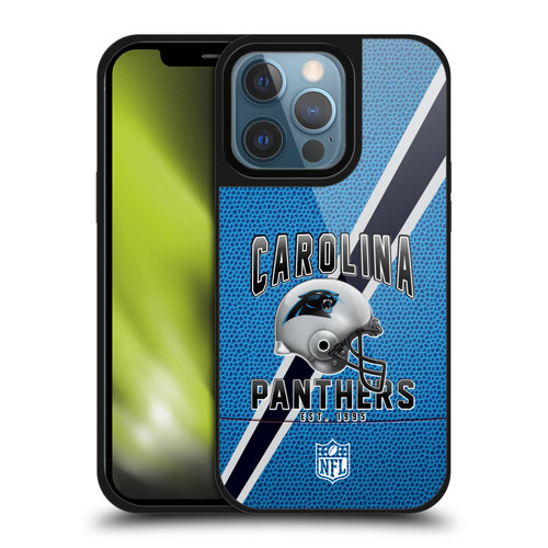 NFL Carolina Panthers Logo Art Football Stripes Gel Armour Case For Apple iPhone 13 Pro