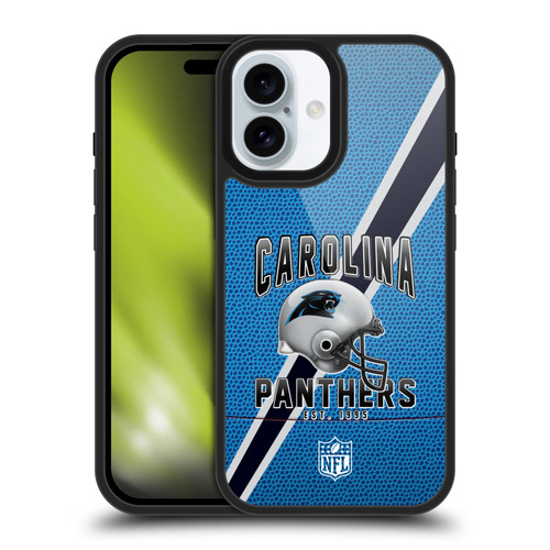 NFL Carolina Panthers Logo Art Football Stripes Gel Armour Case For Apple iPhone 16