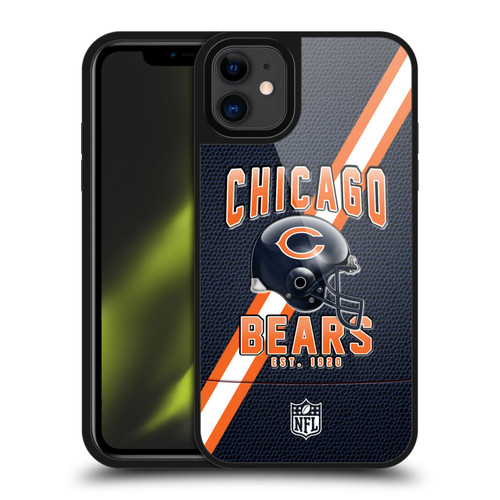 NFL Chicago Bears Logo Art Football Stripes Gel Armour Case For Apple iPhone 11