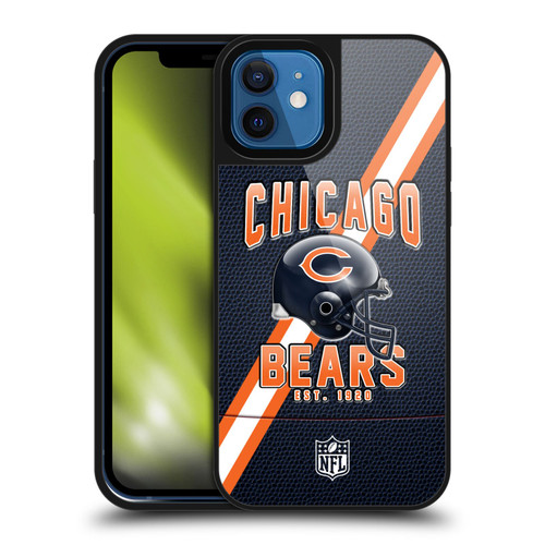 NFL Chicago Bears Logo Art Football Stripes Gel Armour Case For Apple iPhone 12 / iPhone 12 Pro