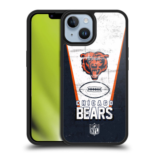NFL Chicago Bears Logo Art Banner Gel Armour Case For Apple iPhone 14