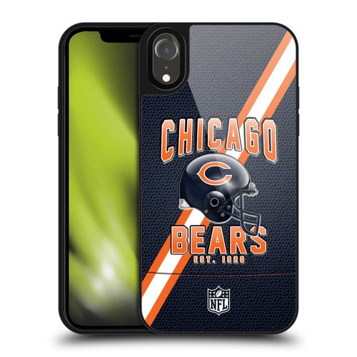 NFL Chicago Bears Logo Art Football Stripes Gel Armour Case For Apple iPhone XR