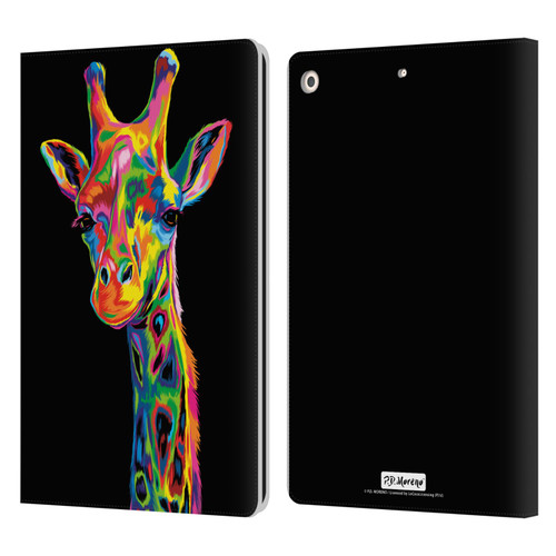 P.D. Moreno Animals Giraffe Leather Book Wallet Case Cover For Apple iPad 10.2 2019/2020/2021