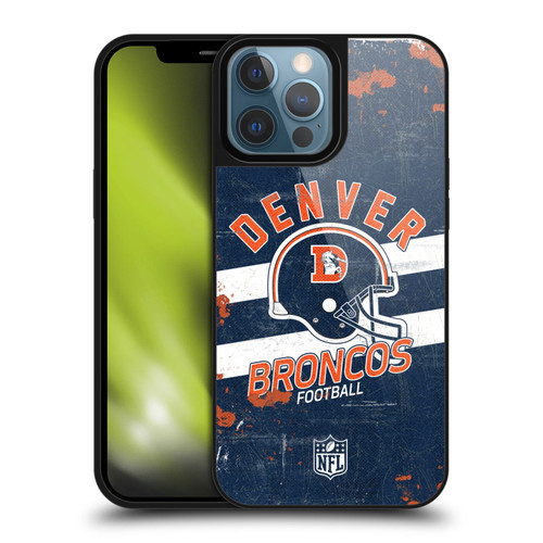 NFL Denver Broncos Logo Art Helmet Distressed Gel Armour Case For Apple iPhone 13 Pro Max NFL Denver Broncos Logo Art Helmet Distressed Gel Armour Case For Apple iPhone 13 Pro Max