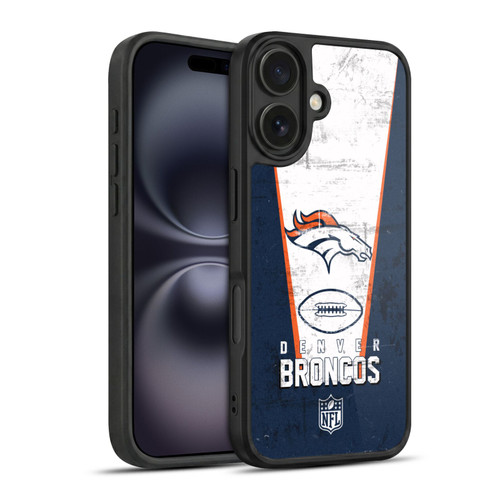 NFL Denver Broncos Logo Art Banner Gel Armour Case For Apple iPhone 16
