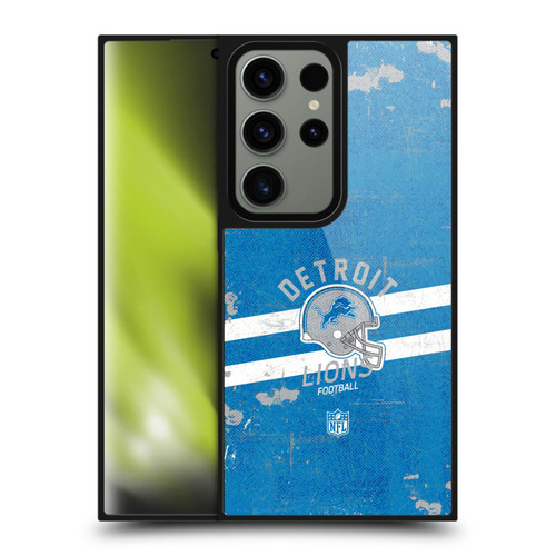 NFL Detroit Lions Logo Art Helmet Distressed Gel Armour Case For Samsung Galaxy S24 Ultra 5G