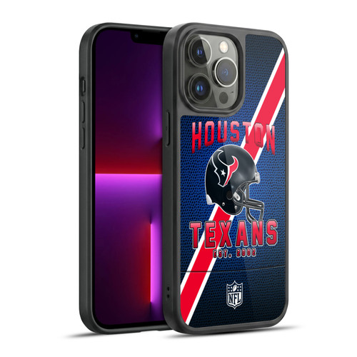NFL Houston Texans Logo Art Football Stripes Gel Armour Case For Apple iPhone 13 Pro Max