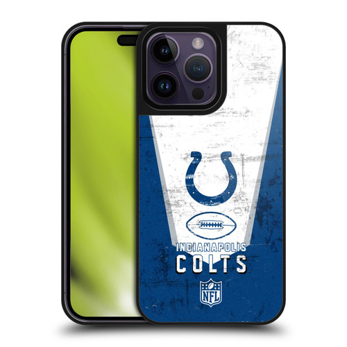 NFL Indianapolis Colts Logo Art Banner Gel Armour Case For Apple iPhone 14 Pro Max