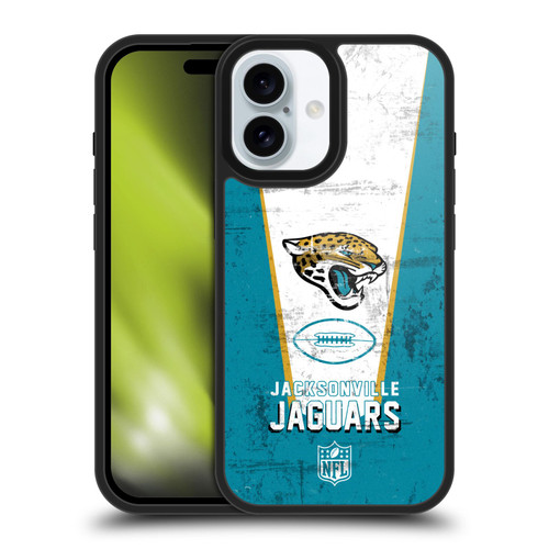 NFL Jacksonville Jaguars Logo Art Banner Gel Armour Case For Apple iPhone 16