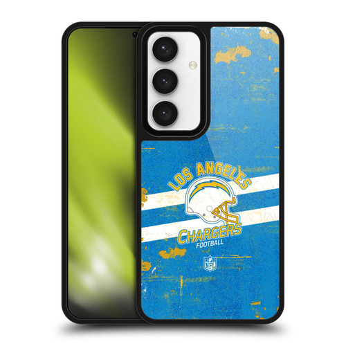 NFL Los Angeles Chargers Logo Art Helmet Distressed Gel Armour Case For Samsung Galaxy S24 5G