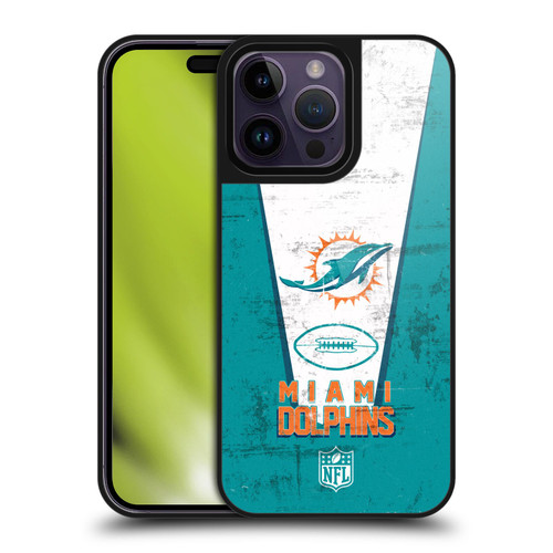 NFL Miami Dolphins Logo Art Banner Gel Armour Case For Apple iPhone 14 Pro Max