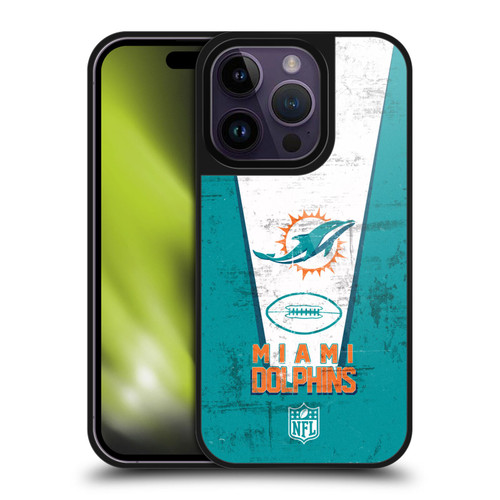 NFL Miami Dolphins Logo Art Banner Gel Armour Case For Apple iPhone 14 Pro
