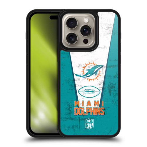 NFL Miami Dolphins Logo Art Banner Gel Armour Case For Apple iPhone 16 Pro