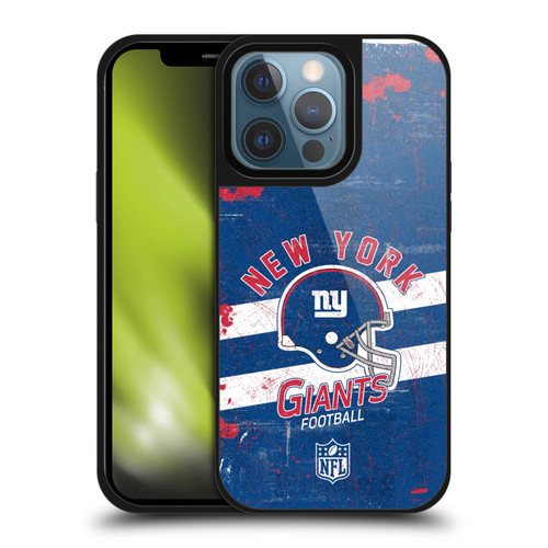 NFL New York Giants Logo Art Helmet Distressed Gel Armour Case For Apple iPhone 13 Pro NFL New York Giants Logo Art Helmet Distressed Gel Armour Case For Apple iPhone 13 Pro