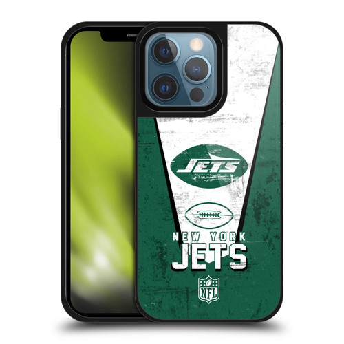 NFL New York Jets Logo Art Banner Gel Armour Case For Apple iPhone 13 Pro