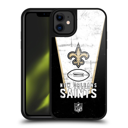 NFL New Orleans Saints Logo Art Banner Gel Armour Case For Apple iPhone 11