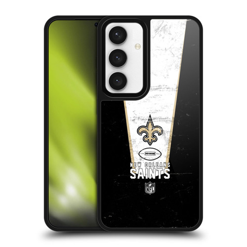 NFL New Orleans Saints Logo Art Banner Gel Armour Case For Samsung Galaxy S24 5G
