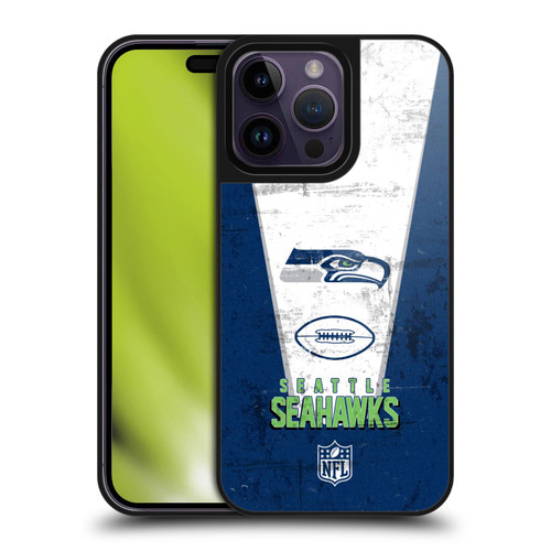 NFL Seattle Seahawks Logo Art Banner Gel Armour Case For Apple iPhone 14 Pro Max