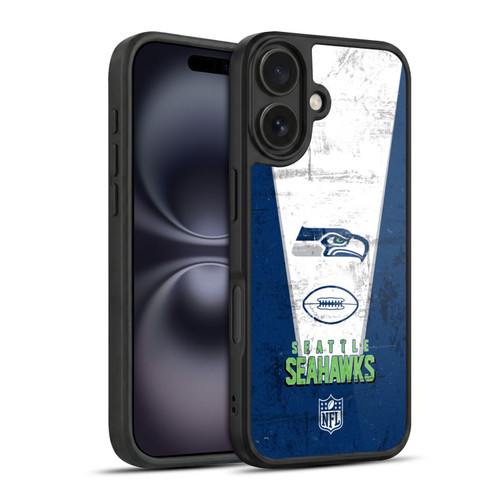 NFL Seattle Seahawks Logo Art Banner Gel Armour Case For Apple iPhone 16
